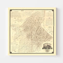 Vintage Map of Butte County, California 1877