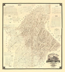 Vintage Map of Butte County, California 1877