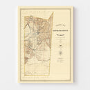 Vintage Map of Santa Fe County, New Mexico 1888