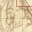 Vintage Map of Santa Fe County, New Mexico 1888