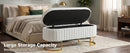 Storage Bench Bedroom Bench with Golden Metal Legs
