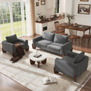 U_Style Modern 3-Piece Living Room Sofa Set