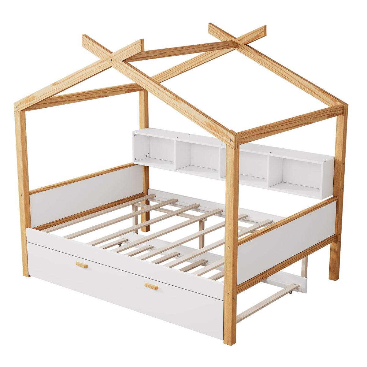House Bed With Bookshelf Storage, photo 10 of 33
