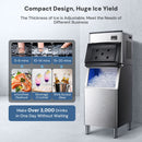 353LBS/24H Split Commercial Ice Maker Z58160 by Kismile