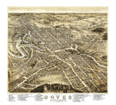 Vintage Map of Dover, New Hampshire 1877