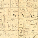 Vintage Map of Wyandotte County, Kansas 1887