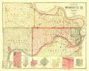 Vintage Map of Wyandotte County, Kansas 1887