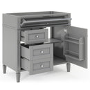 Bathroom Vanity With 2 Drawers And Tip-Out Drawer, Storage Cabinet by HouseOfZazla