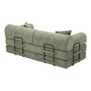 Modern 2 Tone Fabric Convertible Sleeper Sofa Bed by HouseOfZazla
