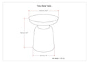 Toby - Metal Accent Table - Gold / Black Ombre
