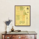 Vintage Map of Leavenworth County, Kansas 1894