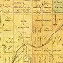 Vintage Map of Leavenworth County, Kansas 1894