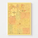 Vintage Map of Johnson County, Kansas 1886