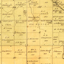 Vintage Map of Johnson County, Kansas 1886