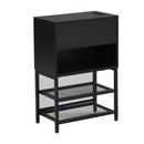 Platform Bed With 2 Tier Storage Shelves, Storage Cabinet by HouseOfZazla