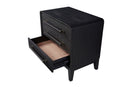 3 Drawer Nightstand With USB - Black by HouseOfZazla