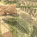 Vintage Map of Los Angeles County, California 1898