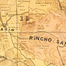 Vintage Map of Marin County, California 1892