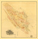 Vintage Map of Marin County, California 1892