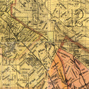 Vintage Map of Napa County, California 1876