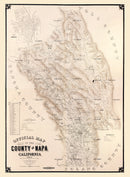 Vintage Map of Napa County, California 1895