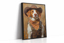 Brittany Spaniel Cowboy in Sunset Bandana