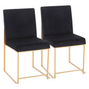 Fuji - Contemporary Stylish Frame, High Back Dining Chair (Set of 2) by HouseOfZazla