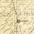 Vintage Map of Sacramento County, California 1885
