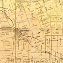 Vintage Map of San Joaquin County, California 1894