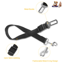 2Pcs Pet Dog Seat Belt Leash Adjustable Pet Dog Cat Safety Leads Harness Car Vehicle Nylon Fabric Seatbelt Strap by GBruno Store