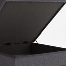 Owen - Square Coffee Table Storage Ottoman - Slate Gray by HouseOfZazla