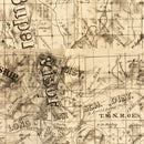 Vintage Map of Yuba County, California 1887