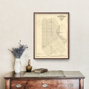 Vintage Map of San Francisco, California 1849