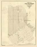 Vintage Map of San Francisco, California 1849