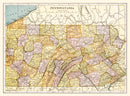 Vintage Map of Pennsylvania 1903