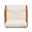 Canape Acacia Club Chair with Cream Cushion Set of 2 by HouseOfZazla