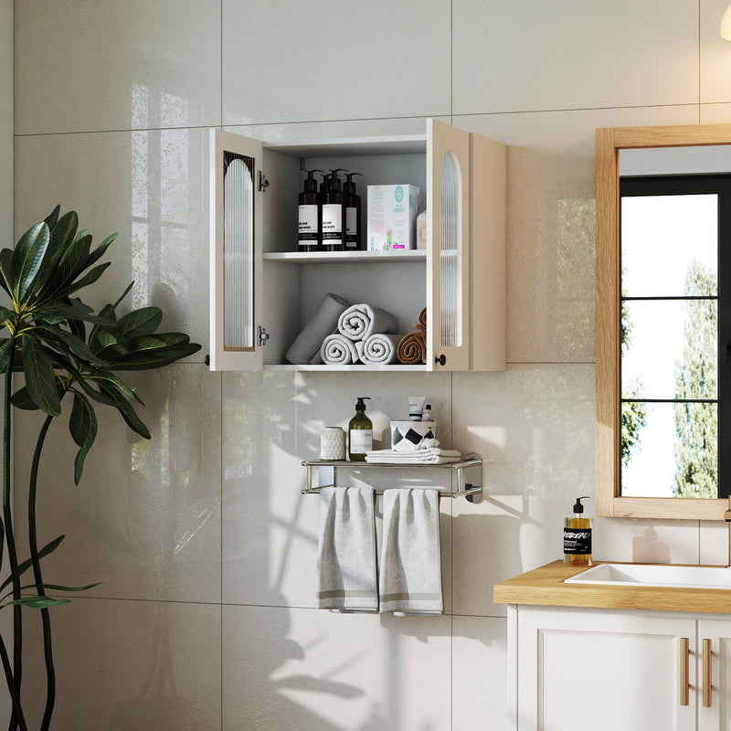 Wall Cabinet with Arched Glass Door and Adjustable Shelves, photo 4 of 10