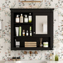 Wall-Mounted Bathroom Cabinet with Mirror and Adjustable Shelves by HouseOfZazla