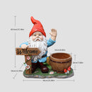 Outdoor Garden Gnome Flower Pot Planter