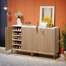 Shoe Cabinet With Doors, 5 Tiers Shoe Storage Organizer by HouseOfZazla