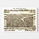 Vintage Map of Exeter, New Hampshire 1877