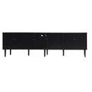 TV Stand With App-Controlled LED Lights, 2 Drawers & Door Storage by HouseOfZazla