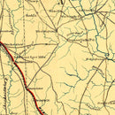 Vintage Map of Alabama 1863