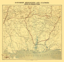 Vintage Map of Alabama 1863