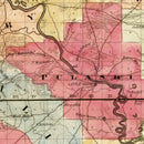 Vintage Map of Arkansas 1852