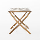 Blissique Outdoor Foldable Wood Dining Table With Slat Design