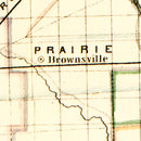 Vintage Map of Arkansas 1866