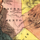 Vintage Map of California 1851