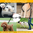2Pcs Pet Dog Seat Belt Leash Adjustable Pet Dog Cat Safety Leads Harness Car Vehicle Nylon Fabric Seatbelt Strap by GBruno Store