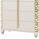 Cinderella - Chest With LED Accents And 5 Storage Drawers - Beige by HouseOfZazla